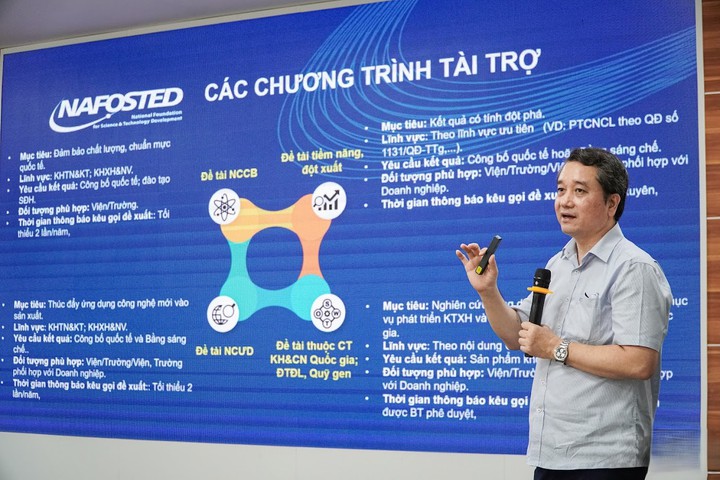 NAFOSTED hỗ trợ doanh nghiệp tiếp cận nguồn tài trợ thực hiện nhiệm vụ KH&CN cấp quốc gia