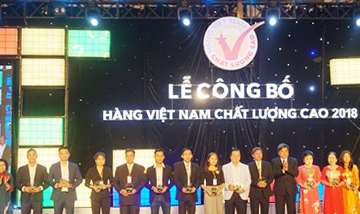 Lễ công bố trao chứng nhận Hàng Việt Nam Chất lượng cao 2018