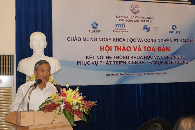 “Kết nối hệ thống Khoa học và Công nghệ phục vụ phát triển  kinh tế - xã hội địa phương”.